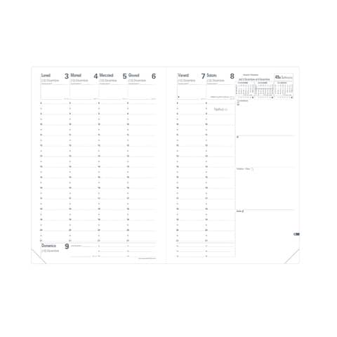 Agenda 2025 Quo Vadis Ministro IT Impala 16x24 cm - conf. 6 pz assortiti - settimanale - 01523525MQ
